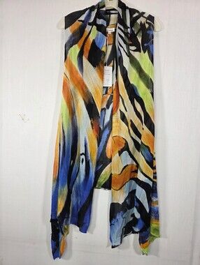 NWT Adore Hush La Boutique Hand Painted 3-Way Knit Vest Multi-Color Size S